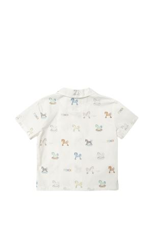 Camicia con stampa FENDI KIDS | BMC088AVW9F0ZA0